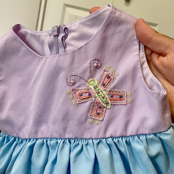 Good Lad | 12M Pastel Butterfly Dress w/ Bloomers - Picture 6 of 7